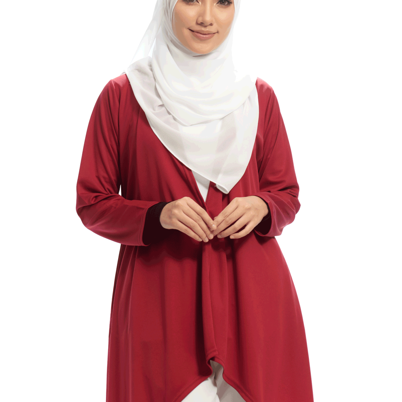 Cardigan Saroong [MAROON]