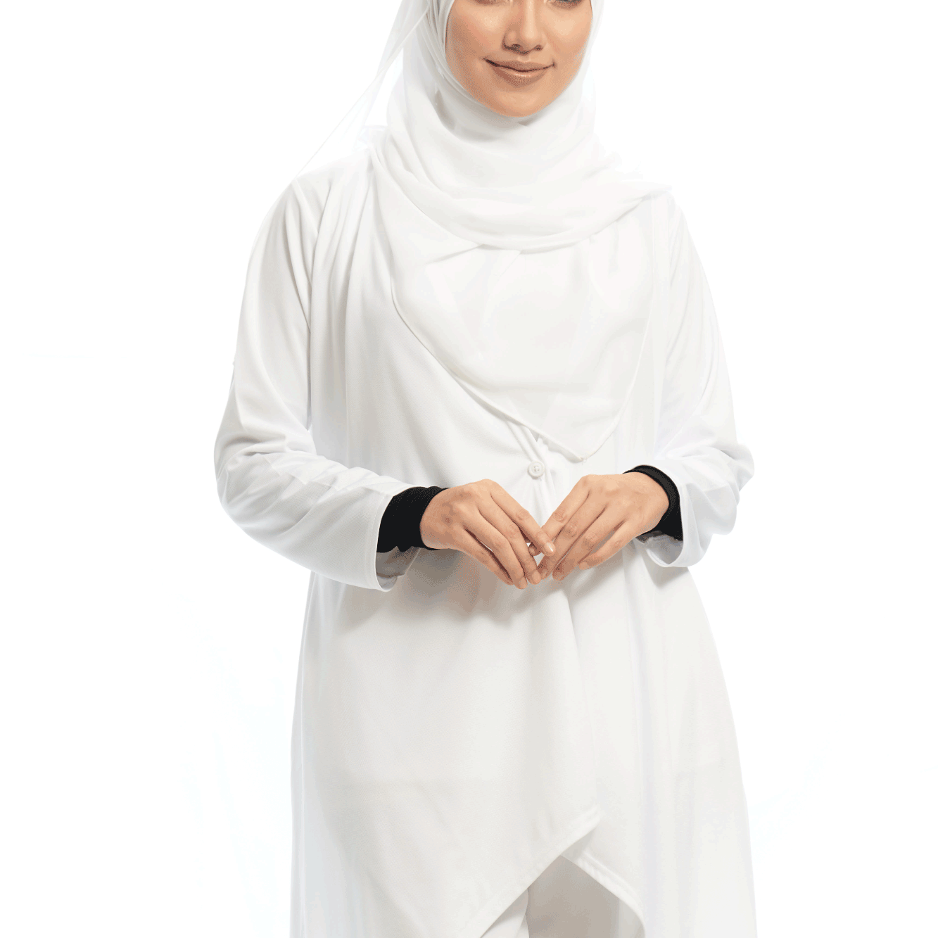 Cardigan Saroong [WHITE]