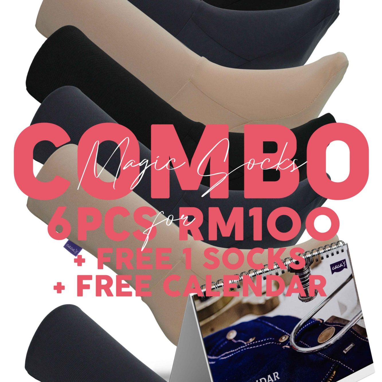 MAGIC SOCKS COMBO 6 FREE 1