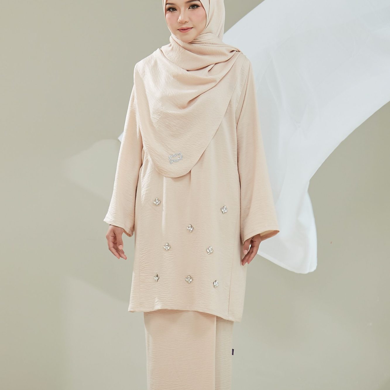 Kurung Pahang Nostalgia (Beige Cream)