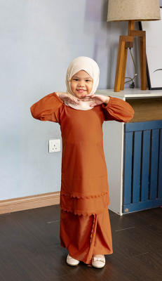 Chaya Kids Girl in Brick Orange
