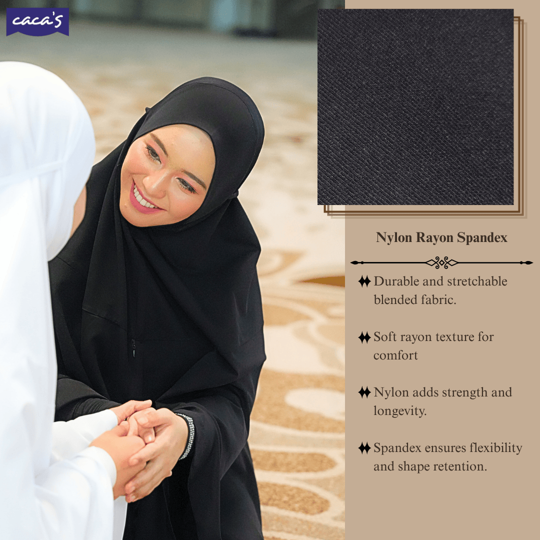 Flexi Telekung Pants Detailing Fabric